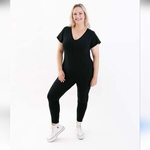 Smash + Tess Sunday Romper In Midnight Black